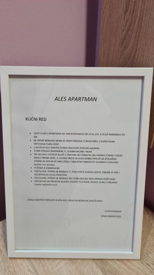 Ales Apartman Sombor Esterno foto